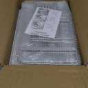 Dish Drying Rack, Double Layered countertop Kitchen Organizer with Drainage Large Bowl Rack and Storage Rack with Drainage Board, Suitable for Kitchen Bars (Silver)