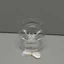 Jucoan Glass Caviar Serving Set with 4 Pcs Mother of Pearl Spoons, Caviar Dish Chiller Bowl, 8.5 oz Stemless Martini Glass with Chiller for Margaritas, Home Bar, Thanksgiving Christmas Gift for Men