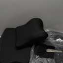 MINUPWELL Truck Seat Cushion, 3PC 100% Memory Foam Seat Cushion for Truck Driver, with Back Support, Semi Truck Accessories for Men Seat - 18x14.5x3.5in, Lumbar Cushion-16.5x15.4x5 (Black)