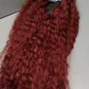 NKTU 100% Human Hair Deep Wave Burgundy 99J Lace Front Wig 13x4 HD Transparent Lace Glueless Pre Plucked Natural Hairline 180 Density 28 Inch for Black Women