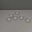 1.5 oz Clear Glass Bowl, Mini Prep Dish for Salt and Spices, Dishwasher and Microwave Safe, Stackable, Set of 6