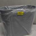 Small Trash Can Plastic Bathroom Wastebasket 3.2 Gallon Slim Garbage Container Bin with Handle for Home Kitchen Bathroom Bedroom Office, 2 Pack (Grey)