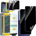 Ferilinso [Auto Dust Install] 2 Pack Inside Privacy Screen Protector for Samsung Galaxy Z Flip 7 [Phone Case Friendly], Anti-Spy Film with 2 Pack Front Tempered Glass Accessories