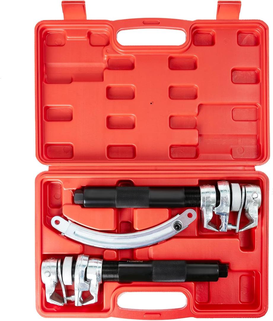Coil Spring Compressor Tool 2200 Lbs Capacity Macpherson Strut Spring Compressor with Safety Jaws and Holder