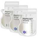 Momcozy Easy Pour Breastmilk Storage Bag, 8Oz, TempSensing Color Change, 120 Count Milk Bag with Self Standing for Breastfeeding, No Leak Presterilized for Freezer, Recyclable & BPA Free