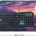 Large Mouse Pad Anime JDM Car R35 R34 Mount Fuji Desk Mat Computer Accessories Gaming Office Organizers Supplies Decor Essentials Keyboard Pads for Desk Rubber 30x60cm