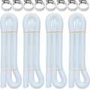 Pool Hoses for Above Ground Pools, 4 Pack 1.25 x 59 Inch Pool Filter Pump Hoses, Compatible with Intex Pool Filter Pump 607, 637 With 8 Metal Clamps(4)