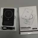 Kuulaa 0.5" Magsafe Portable Charger, 10000mAh Magnetic Power Bank & Slim Battery Pack - Qi2 Certified 15W Wireless Charging with 20W USB-C PD for iPhone 17/16/15/14/13/12 Pro/Air Series (Titanium)