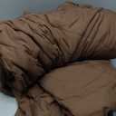 CozyLux Queen Comforter Set Brown - Bed in a Bag Queen Size 7 Pieces, Luxury Soft Bed Set for All Seasons, Bedding Set with Down Alternative Comforter, Sheets, Pillowcases & Shams