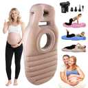 SEARART Inflatable Pregnancy Sleep Pillow: for Stomach Sleeping Full Body Mattress with Belly Hole Maternity Airbed for Pregnant Women Pregnancy Rest,Back & Hip Pressure Relief