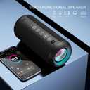 Ortizan Portable Bluetooth Speaker (1nd Gen), IPX7 Waterproof, Wireless, Big Sound and Deep Bass, TWS Pairing, 30Hrs of Playtime, for Home/Party/Outdoor/Beach, Birthday Gifts for Men Women - Black