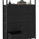 DUMOS Tall 8 Drawer Dresser for Bedroom, Storage Chest of Drawers Cabinet, 31.5"D x 45.9"W x 11.8"H
