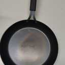 OXO Obsidian Pre-Seasoned Carbon Steel, 8" Frying Pan Skillet with Removable Silicone Handle Holder, Induction, Oven Safe, 1.8 Liters, Black