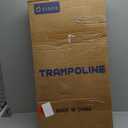 CLORIS 40in Folding Trampoline Trampoline Rebounder Trampoline Fitness Trampoline with Adjustable Foam Handle, with safty Padded Cover Best Gift.