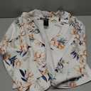 Allegra K Women's Open Front Office Work Business Casual Lightweight Summer Crop Suit Blazer Small White-Floral S