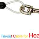 Petest 40ft Reflective Tie-Out Cable for Heavy Dogs Up to 125 Pounds