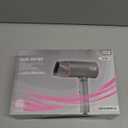 LEBENLANG Ionic Hair Dryer, 1875W - Foldable, Portable, Compact, Mini, Travel, Diffuser, Curly Hair (Grey/ Pink)