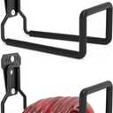Metal Garden Hose Holder Wall Mount Heavy Duty Water Hose Hanger for Outside Yard, Sturdy Hose Holder for Garden Hose, Hose Storage Hook for Extension Cord, Garage & Backyard