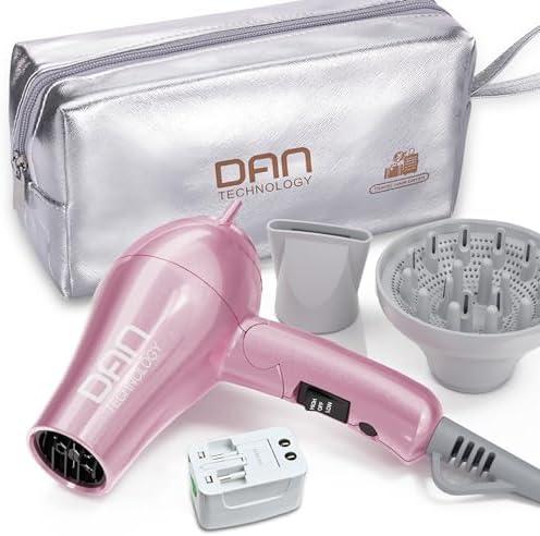 DAN Auto Dual Voltage Hair Dryer,Hair Blow Dryer,Compact Folding Blower,Small hairdryer with Diffuser & Concentrator,Portable Dryer with Multi-Function Plug Adapter,Travel hairdryers for Women : Beauty & Personal Care