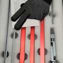 Stair Tread Template Tool, Upgrade Stair Gauge Tool, Accurate Stair Measuring Tool with Gloves, Aluminum Stair Tread Jig Scribe Tool for Riser, Shelf and Cutting Drywall