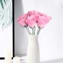 Fake Roses,30pcs Light Pink Roses Glitter Flowers Artificial Roses with Stems for Crafts Wedding Bouquet Party Home Decor(Light Pink)