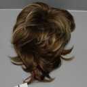 Lydell Short Layered Shaggy Full Synthetic Wig Wigs 12TT26 Brown Highlights