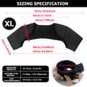 FERCAISH Double Shoulder Brace, Breathable Sports Protective Gear for Chronic Tendinitis Pain Relief, Shoulder Strap Brace for Sleeping Outdoor Lifting Sports(XL)