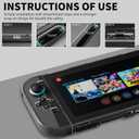 RHOTALL Clear Protective Case Cover Shell for Nintendo Switch 2(2025),Full Dockable Slim Transparent Hard PC Protection Accessories Case for Switch 2 with Anti-Scratch Screen Protector,4 Thumb Grip