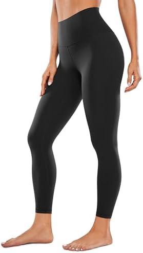 CRZ YOGA Womens Butterluxe High Waisted Yoga Leggings 25" - Double Seamed Buttery Soft Comfy Athletic Gym Workout Pants, Medium