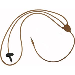 Invisible Skin Wireless Neckloop Inductive Transmitter with 3.5mm Plug - Features Built-in Microphone for Answering Calls and Transmitting Audio to Micro Earpiece(Not Included) for Voice and Music