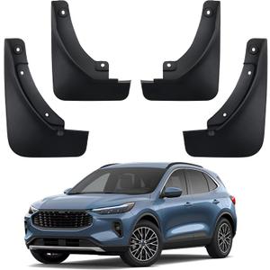 Mud Flaps Compatible with 2020 2021 2022 2023 2024 2025 Ford Escape Accessories All Weather Fender Guard Mudguards Sediment Protection No Need to Drill Holes