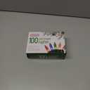 PREXTEX Christmas String Lights with Green Wire - 100 Count, 20 Ft Multicolored Christmas Tree Lights for Xmas Decorations Indoor and Outdoor - Incandescent String Light for Patios, Fences, Holidays