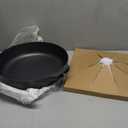 SENSARTE Nonstick Frying Pan Skillet with Lid, 13.3 Inch Large Deep Frying Pan, 6 Qt Non Stick Saute Pan with Cover, Induction Pan, Healthy Non Toxic Cooking Pan with Helper Handle, PFOA PFOS Free (Classic Black)