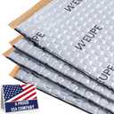 Sound Deadening Mat for Cars, 50 mil 10 sqft, Butyl Automotive Sound Deadener, Noise Insulation Dampening Material for Car Trunk, Speaker, Door, Floor and Ceiling, Silver