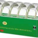 Scotch 6122 Magic Tape & Refillable Dispenser, 3/4-Inch x 650-Inch, 1-Inch Core, Clear, 6/Pack