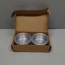 TAVVA 2 X 12oz Stainless Steel Containers with Lids - Leakproof w/Silicone Lids - BPA Free - Dishwasher & Freezer Safe - Portable & Reusable - Stainless Steel Storage Food Snack Containers