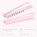 Mahjong Racks with Pushers 4PCS Set Majiang Tile Holder Acrylic Mahjong Racks Accessories and Gifts (Glitter Pink), Standard