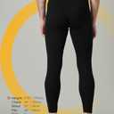 LAPASA Men's 100% Merino Wool Underwear Base Layer Lightweight Thermal Pants Activewear Long John Bottom Warm Soft Winter M30 Small Black