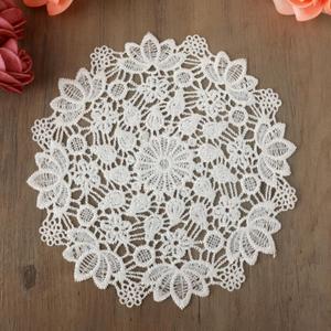 White Vintage Crochet Doilies 6 Inches Round Cotton Handmade Lace Placemats Doilies for Tables Kitchen Dining Room Party Wedding Birthday Dressers Decoration (Hydrangea) (Hydrangea)