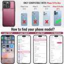 Vinich for iPhone 13 Pro Max Wallet Case with Card Holder, RFID Blocking Credit Slots Kickstand Shockproof Phone Cover Fit for iPhone 13 Pro Max 6.7" Wine Red