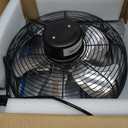 14 Inch Shutter Exhaust Fan, 5-Blade 3500 CFM Wall Vent Fan with Ball Bearing Motor, Automatic Shutter, Built-in Switch for Garage Workshop Barn Ventilation