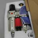 TAILONZ PNEUMATIC 0-240 PSI 1/2 Inch NPT Industrial Grade 4-Stage Air Drying System, Particulate Filter, Dual Desiccant Dryer, 5 Micron & 0.01 Micron Filtration (Auto Drain)