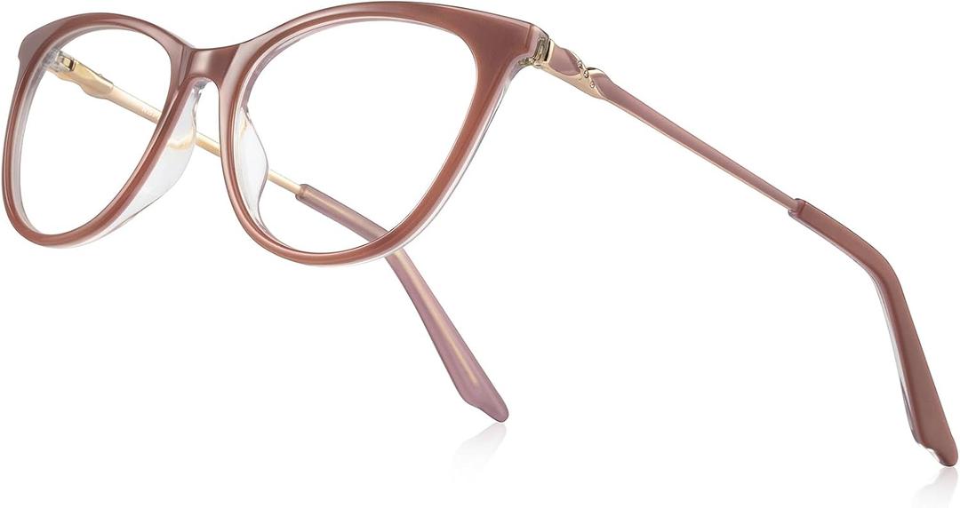 Cat Eye Reading Glasses for Women Blue Light Blocking Readers- Acetate Frame Spring Hinge