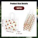 16Pcs Football Goodie Bags, HYMENEX Football Gift Bags with Handles Superbowl Party Decorations Clear PVC Football Snack Treat Bag for Super Bowl Supplies Team Birthday Party Sport Favor