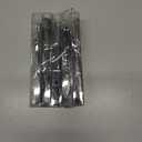 5 x 3 Inch Heavy Duty Door Locks Hasp Latch, Stainless Steel Security Packlock Clasp Hasp Lock Latch for Fence Gate, Gate, Shed Closet Cabinet, Black, 1 Pack