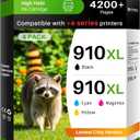 Skydo 910XL Ink Cartridges Combo Pack 910 Ink Compatible for 910XL Ink Cartridges for HP Printers 8015e 8025e for OfficeJet 8015e 8022e 8015 8010 OfficeJet Pro 8025 8028e 8035e 8020 Printers 4 Pack