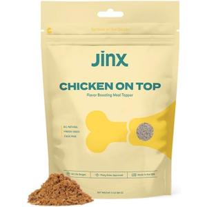 2 x Jinx Premium Freeze-Dried Dog Food Toppers, Chicken on Top - Healthy & Natural Meal Toppers for Dogs with Real Chicken with Real Ingredients & No Fillers - Pet Products for All Lifestages - 3oz (EXP 09/17/26)