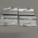 4 Pack M 6053 Frameless Shower Door Roller Assemblies  3/4" Plastic Wheels with Ball Bearings,Chrome Aluminum Bracket,Replacement Kit for Glass Sliding Doors Parts