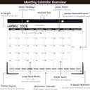 2 x Desk Calendar 2026-2027 – Apr 2026 – Dec 2027, 21 Monthly Desk Calendar, 2026 Large Desk Calendar, 17'' x 12'', 2026-2027 Desk/Wall Calendar with To-do Lists, Desk Pad, Ruled Blocks, Corner Protectors
