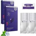 Purple Teeth Whitening Strips Gentle Daily Whitening Strips for Surface Stain Reduction & Natural Shine, Portable Teeth Care Strips for Home or On-the-Go Use (2 Boxes, 28 Strips Each)